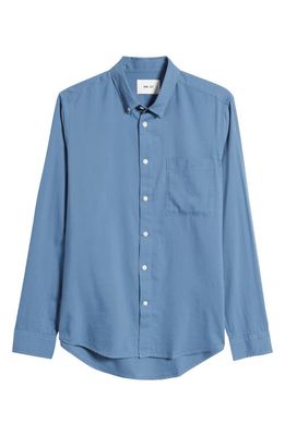 NN07 Arne 5655 Button-Down Shirt in Gray Blue