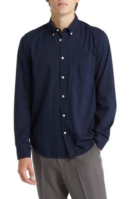 NN07 Arne 5655 Button-Down Shirt in Navy Blue 