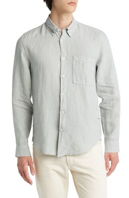 NN07 Arne 5706 Linen Oxford Shirt in Harbor Mist