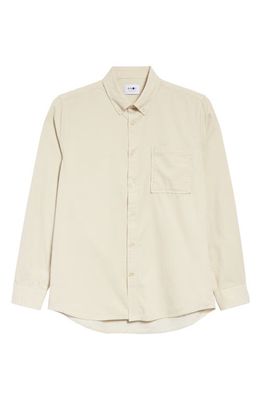 NN07 Arne 5723 Cotton Corduroy Button-Down Shirt in Ecru