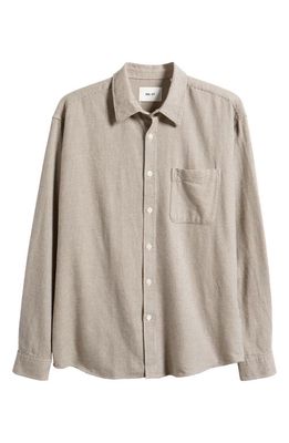 NN07 Deon Cotton Button-Up Shirt in Sable Check