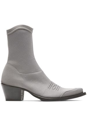 Nº21 10mm knitted Cowboy boots - Grey