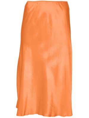 Nº21 A-line satin skirt - Orange