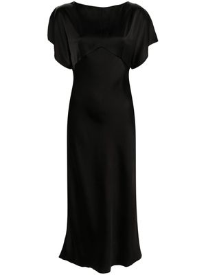 Nº21 boat-neck short-sleeve midi dress - Black