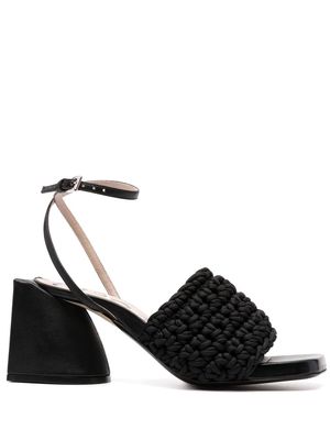 Nº21 braided high-heel sandals - Black