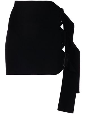 Nº21 buckled cut-out mini skirt - Black