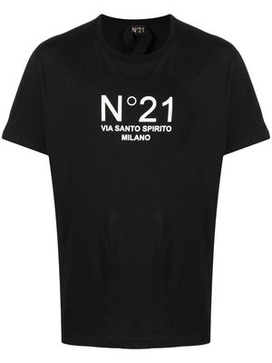 Nº21 chest-logo crew-neck T-shirt - Black