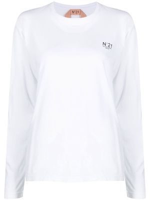 Nº21 chest-logo sweatshirt - White