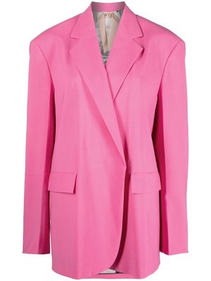 Nº21 concealed fastening tailored blazer - Pink