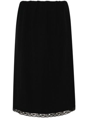 Nº21 crepe midi skirt - Black