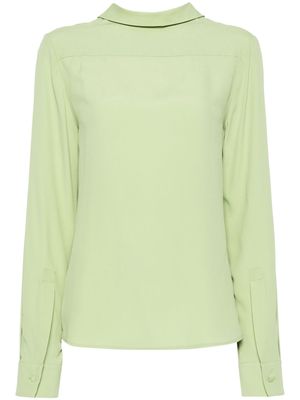 Nº21 crepe ruffled blouse - Green