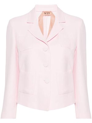 Nº21 crepe-textured blazer - Pink