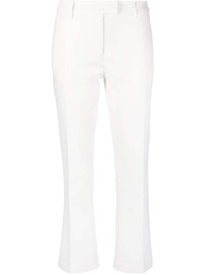 Nº21 cropped low-waist trousers - White
