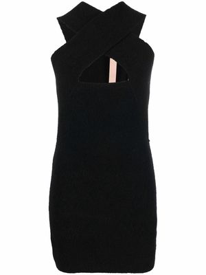 Nº21 cross-strap mini dress - Black