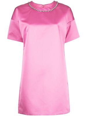 Nº21 crystal-embellished mini dress - Pink