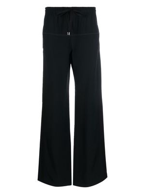 Nº21 drawstring straight-leg trousers - Black