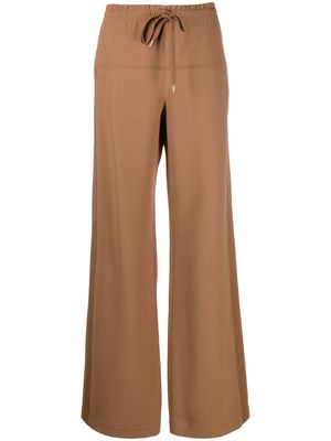 Nº21 drawstring-waist palazzo trousers - Brown