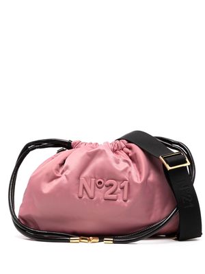 Nº21 Eva logo-plaque crossbody bag - Pink