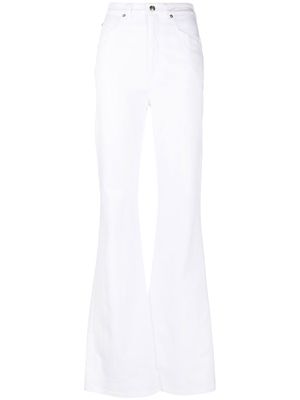 Nº21 flared high-waisted jeans - White