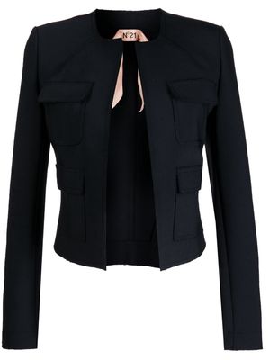 Nº21 front-pockets fitted blazer - Black