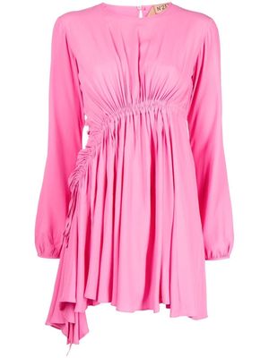Nº21 gathered-detail mini dress - Pink