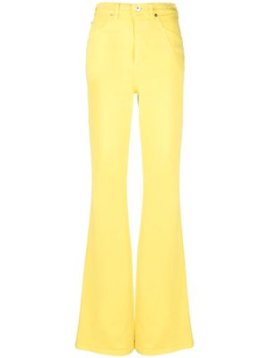 Nº21 high-waist bootcut jeans - Yellow