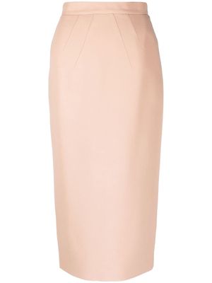 Nº21 high-waist midi pencil skirt - Pink
