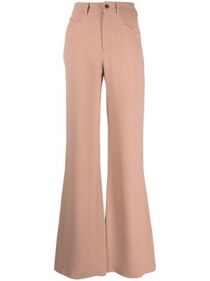 Nº21 high-waisted flared trousers - Pink