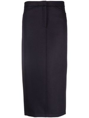 Nº21 high-waisted midi skirt - Black