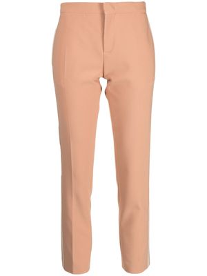 Nº21 high-waisted tapered trousers - Brown