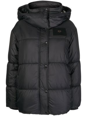 Nº21 hooded puffer jacket - Black