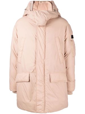 Nº21 hooded puffer jacket - Pink