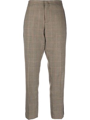 Nº21 houndstooth cropped trousers - Neutrals