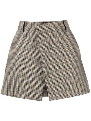 Nº21 houndstooth pattern skirt - Neutrals