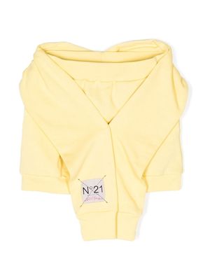 Nº21 Kids elasticated waistband casual shirt - Yellow