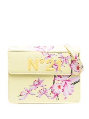 Nº21 Kids floral-print shoulder bag - Yellow