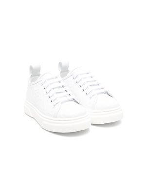 Nº21 Kids low-top leather sneakers - White