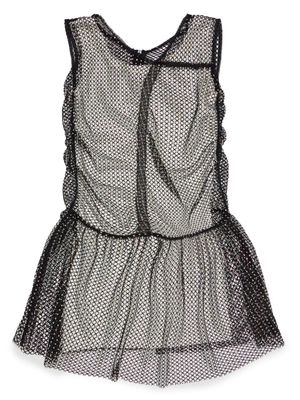 Nº21 Kids rhinestone-embellished mesh dress - Black