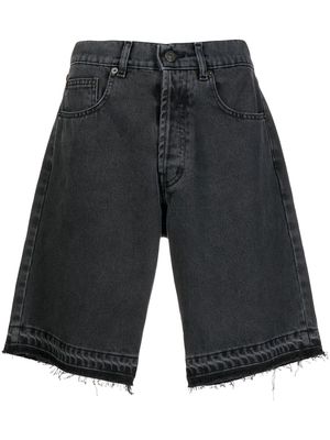 Nº21 knee-length denim shorts - Black