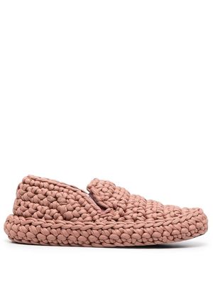 Nº21 knitted slip-on sneakers - Neutrals