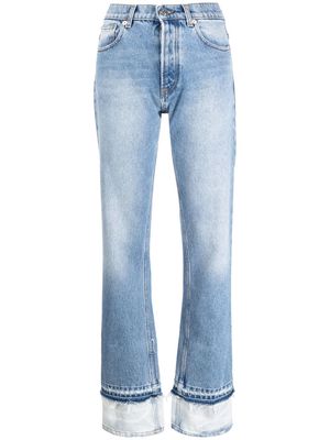 Nº21 layered design straight-leg jeans - Blue