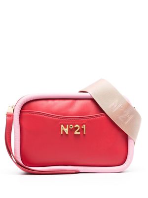Nº21 logo lettering cross body bag - Red