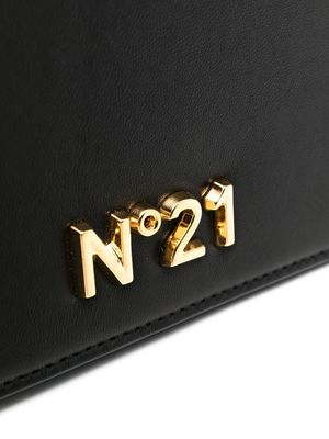 Nº21 logo plaque crossbody bag - Black