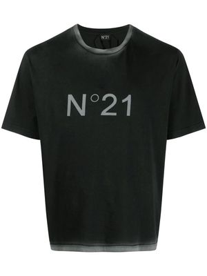 Nº21 logo-print cotton T-shirt - 9000 BLACK
