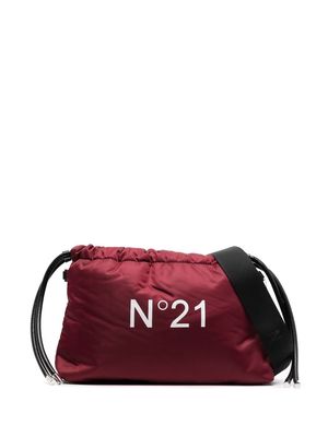 Nº21 logo-print drawstring crossbody bag - Red