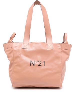 Nº21 logo-print tote bag - Pink
