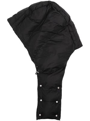 Nº21 logo-tag padded hat - Black
