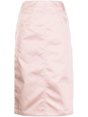 Nº21 low-rise A-line skirt - Pink