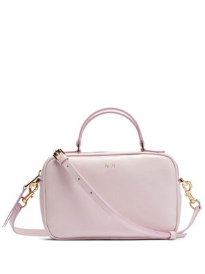 Nº21 mini Bauletto leather tote bag - Pink