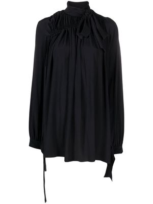 Nº21 mock-neck smock dress - Black